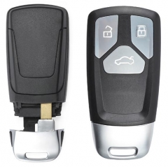 For Audi 3 button remote key blank with blade