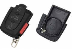 For Audi 3+1 buttons remote key blank part with bi