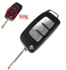 For Ford 3 button flip remote key blank with FO21 