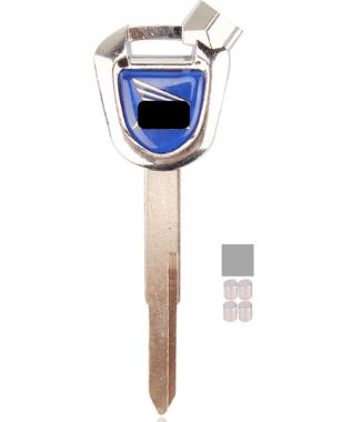 Motorcycle Replacement Key Uncut For HONDA Magnet Anti-Theft Lock Keys  with left blade (in blue)