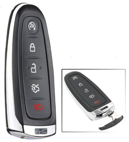 For Ford keyless 5 button remote key with PCF7953 AC1500 chip-315mhz ASK model