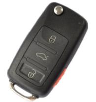 For Audi 3+1 buttons A8 Remote key blank