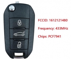 ORIGINAL Flip Key for Cit roen Buttons3 Frequency 