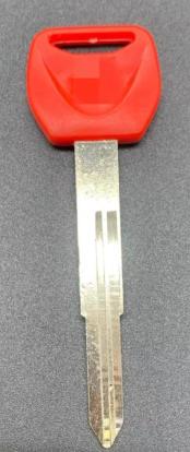 For Honda Motorcycle key blank with left blade (red)
