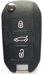 433Mhz Remote Car Key For Peugeot 208 301 308 508 2008 5008 Hella Fit Citroen C3 C4 C4L ID46-7941 Chip HU83 VA2 Blade