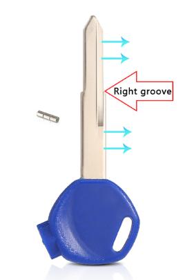 For Honda-Motor bike key blank
with right blade in blue