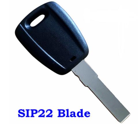 For Fiat transponder key shell in black color