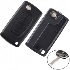 For Citroen 307 3 button 
flip key blank with trun