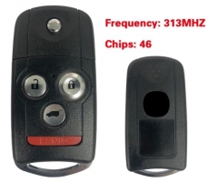 3 + 1 Button 313 MHz Fob For Honda Accord Coupe 20