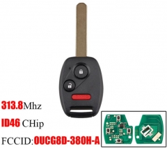 For Honda 2+1 button 313.8Mhz ID46 Accord Fit Civi