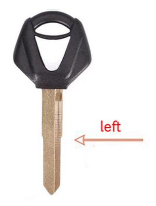 For yamaha motorcycle transponder key blank
(black) with left blade