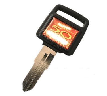 For Honda Motorcycle key blank with left blade(in black)