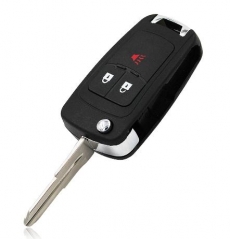 For Chevrolet 2+1 button remote key shell with lef