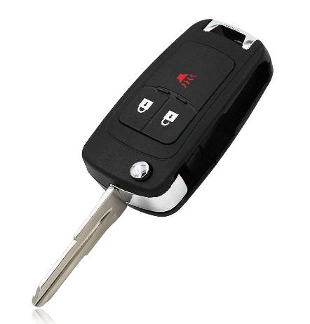 For Chevrolet 2+1 button remote key shell with left blade