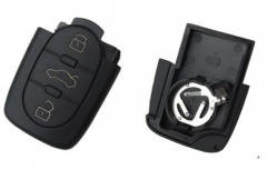 For Audi 3 buttons remote key blank part with smal
