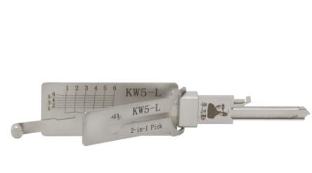 Lishi KW5-L 2 In 1 
lock pick and decoder genuine for KwiKset locks