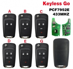 For CHEVROLET Cruze, Malibu, Impala smart key, 5Bu