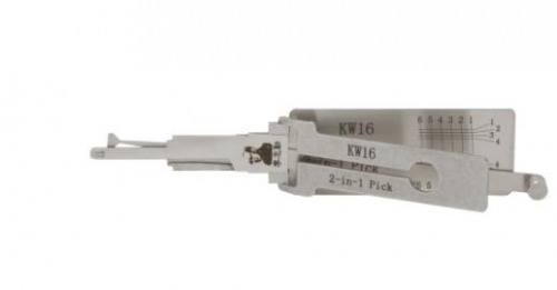 Lishi KW16 2 In 1 
lock pick and decoder genuine used for Kawasaki MORTOR KEY