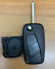 For Fiat black 3 buttons remote key shell with SIP