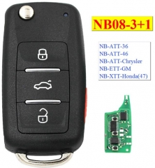 For VW style 3+1 button keyDIY remote NB08-3+1 Mul