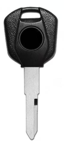For Honda-Motor bike key blank with left blade（black）