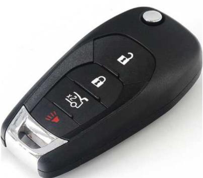 For Chevrolet 4 Buttons Cruze Aveo 2014-2018 Flip Folding Key Replacement Fob Car Accessories