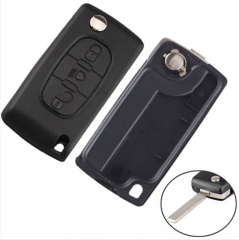 For Citroen 307 3 button 
flip key blank with Ligh