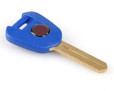 For Honda Parts NC 700 S NC700X NC700D NC750S NC750X Embryo Blank Key Can install chip Motor bike Accessories Uncut Motorcycle(in blue)