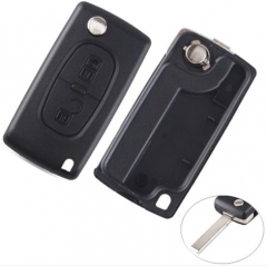 For Citroen 407 2 buttons 
flip key shell 
the bla
