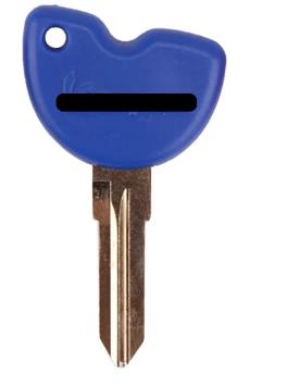 For Piaggio Motorcycle transponder key case with right blade (Blue) for vespa 3vte 125 gts gtv 250 300
