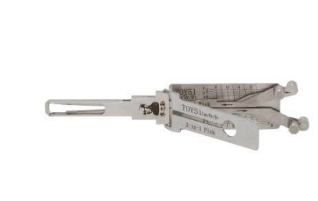 Lishi TOY51 2 In 1 
lock pick and decoder genuine used for France Toyota