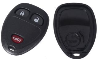 For GM 2+1 button remote key blank with battery clamp place