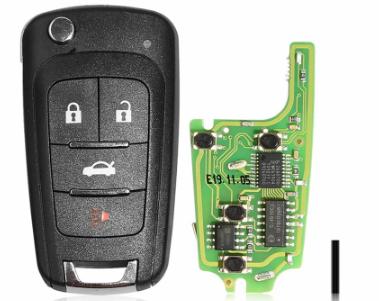 Xhorse XNBU01EN Wireless Remote Key for Buick Flip 4 Buttons English Version