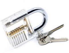 Transparent Visible Pick Cutaway Mini Practice Vie