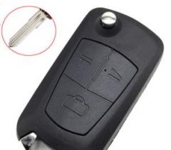 For Chevrolet  3 button remote key blank with left