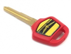 For Honda-Motor bike key blank in red with right b
