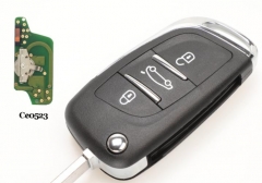 2 Buttons New style Remote Car key 433Mhz ASK For 