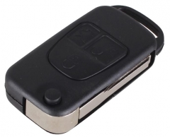 For Benz 3 button flip key blank with 2 track blad