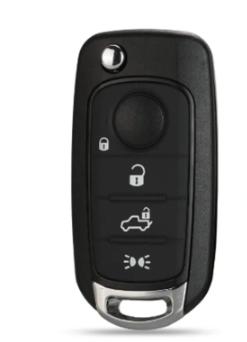 4 Button 433MHz Car Key Remote for Fiat Megamos AES 48 MQB48 Chip