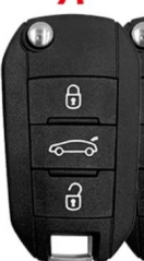 for　Citroen 433 MHz transponder HITAG AES 3 button