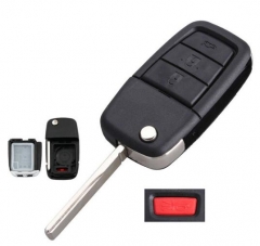 For GM 3+1 button flip remote key blank