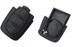 For Audi 3 buttons remote key blank part with big 
