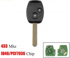 For Honda 433Mhz ID46/PCF7936 Chip Civic CRV Jazz 