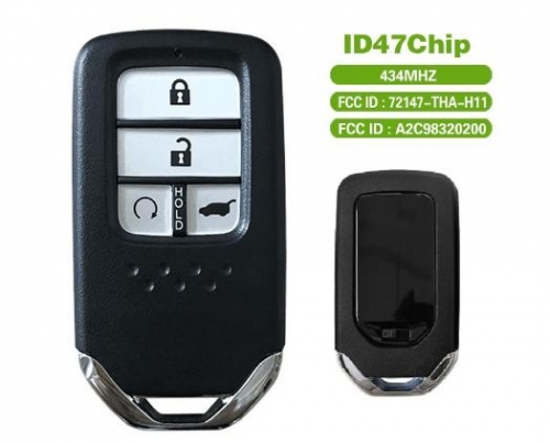 smart remote Made car key 433mhz for Honda 2017 CRV/URV ;with 47chips and 72147-THA-H11