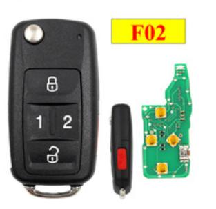 For VW style F02 4+1  button remote key for KD300 and KD900 to produce any model rmeote