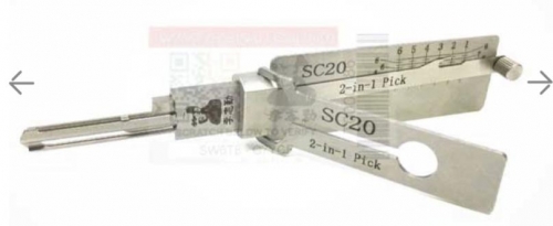 Lishi SC20  2 In 1 
lock pick and decoder genuine for Schlage locks
