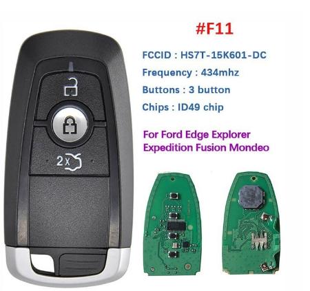 434MHZ Remote Key For Ford Edge Explorer Expedition Fusion Mondeo Replacement Smart Keyless Promixity