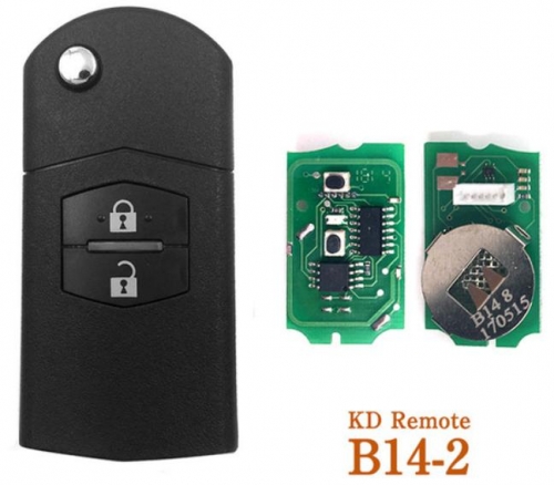 For Mazda style 2 button remote key B14 for
KD300 and KD900 to produce any model 
remote