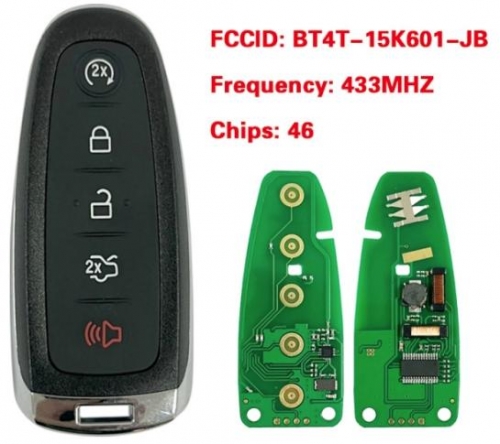 Remote Smart Prox Key Fob 433MHz for Ford Edge Escape Explorer Focus Taurus Flex BT4T-15K601-CX,5921287