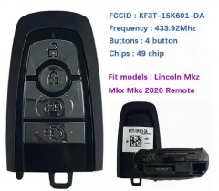 For Lincoln Mkz Mkx Mkc 2020 Remote Smart Key 434K